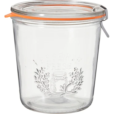JΚ Home Decor - Βάζο Αποθήκευσης Γυάλινο 543ml