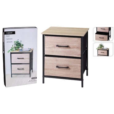JK Home Décor - Μεταλλικό Ερμάριο με 2 Συρτάρια