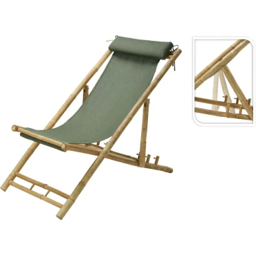 JK Home Décor - Σεζλόνγκ από Bamboo Πράσινο 112x60x80cm