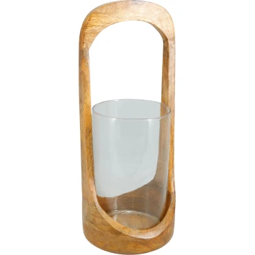 JΚ Home Décor - Φανάρι 16x37cm Ξύλο Μάνγκο