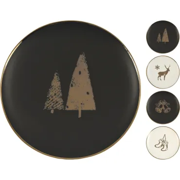 JK Home Décor - Πιάτο Πορσελάνη 4Σxεδ. 26cm