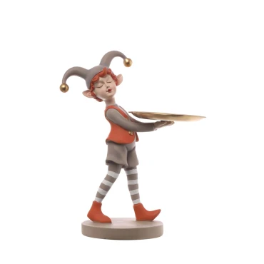 JK Home Décor - Polyresin Beige Elf 21x33cm