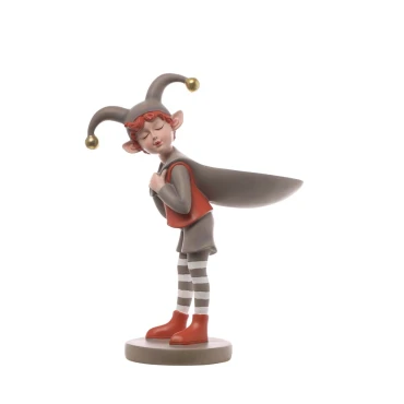 JK Home Décor - Polyresin Beige Elf 25x36cm