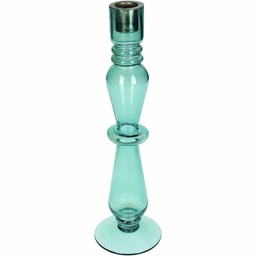 JΚ Home Décor - Κηροπήγιο Mix & Match Μπλε 7.7x7.7x27cm