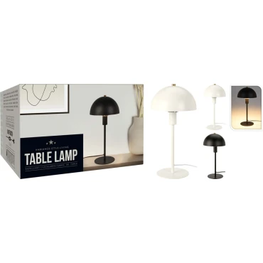 JK Home Décor - Επιτραπέζιο Φωτιστικό από Μέταλλο Μαύρο 18x36cm