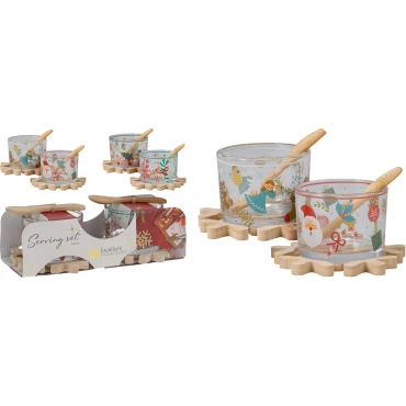 JK Home Décor - Βάση για Μπώλ Χριστουγέννων 7x5cm 2Σχδ S/6