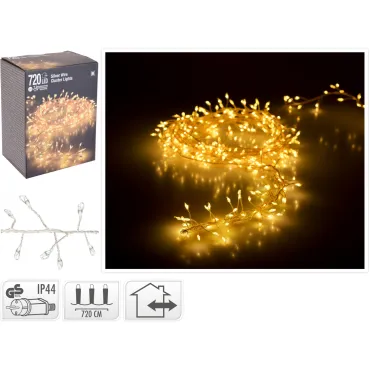 JΚ Home Décor - Λαμπάκια Cluster Silverwire WW 720LΕD