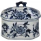 JK Home Décor - Κουτί Chnoiserie Κεραμικό 16.5x11.5x15.5cm