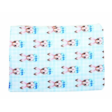 JΚ Home Décor - Πουγκί Microfibre Rabbits With Bow 20cmX30cm