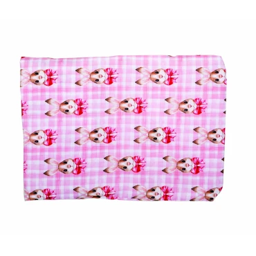 JΚ Home Décor - Πουγκί Microfibre Rabbits With Bow 20cmX30cm