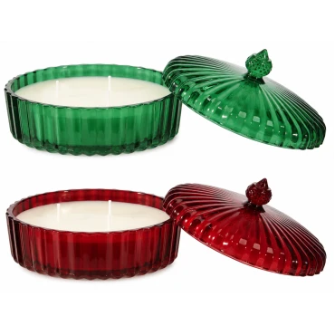 JK Home Décor - Αρωματικό Κερί σε Γυαλί 13x9cm 2Σχδ