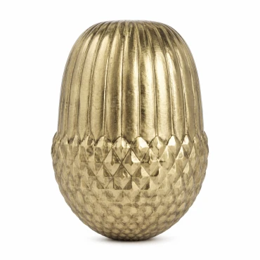 JK Home Décor - Βελανίδι Χρυσό Κεραμικό 15cm