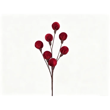 55CM Christmas Decorated Velvet Ball Spray