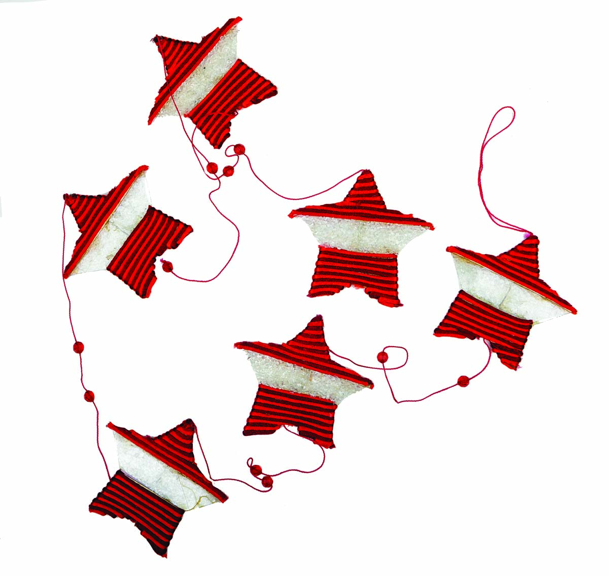 JΚ Home Décor - Γιρλάντα Κόκκινη Αστεράκια