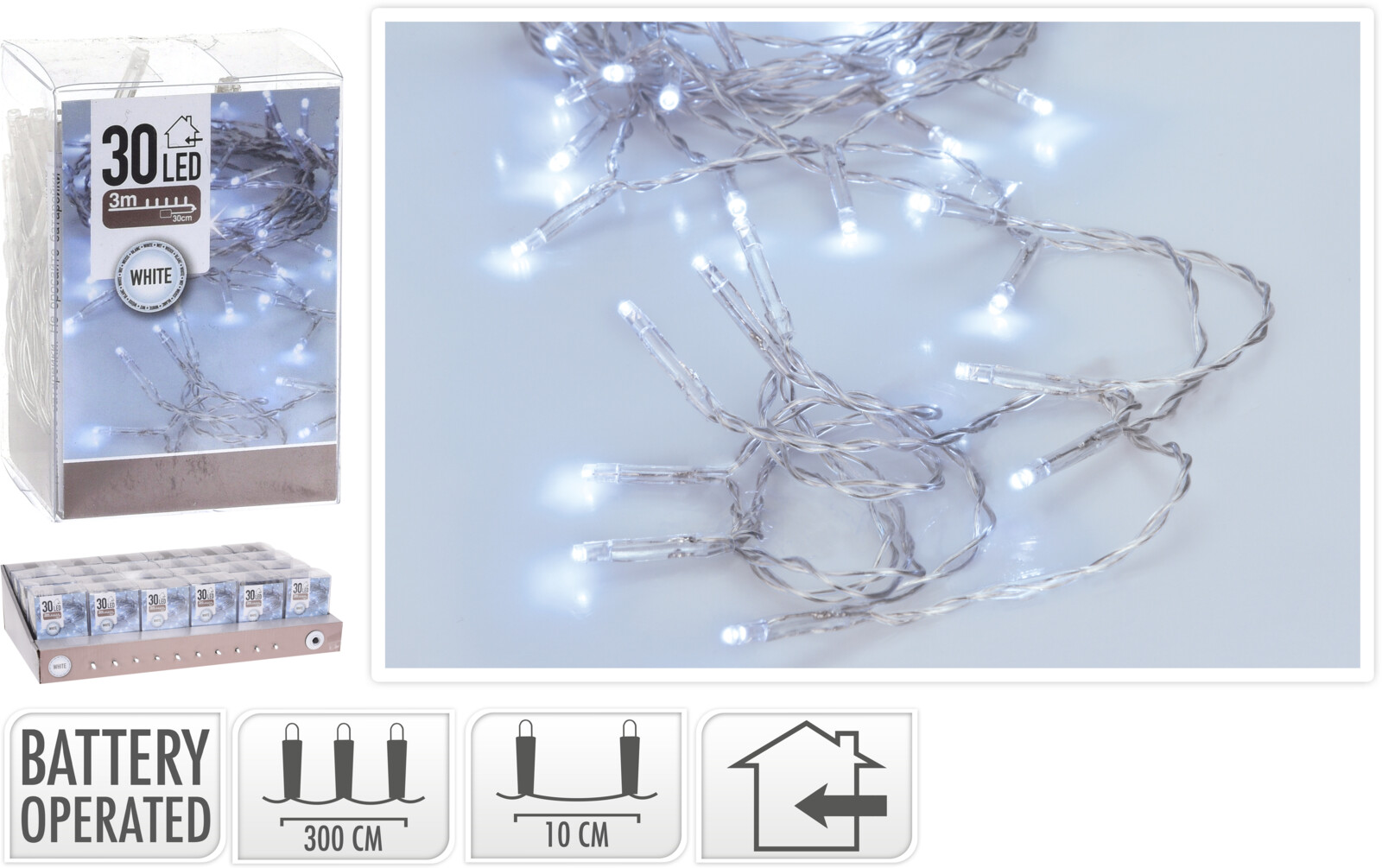 JΚ Home Décor - Λαμπάκια Snake Διάφανο White 30LΕD JΚ Home Décor - Λαμπάκια Snake Διάφανο White 30LΕD