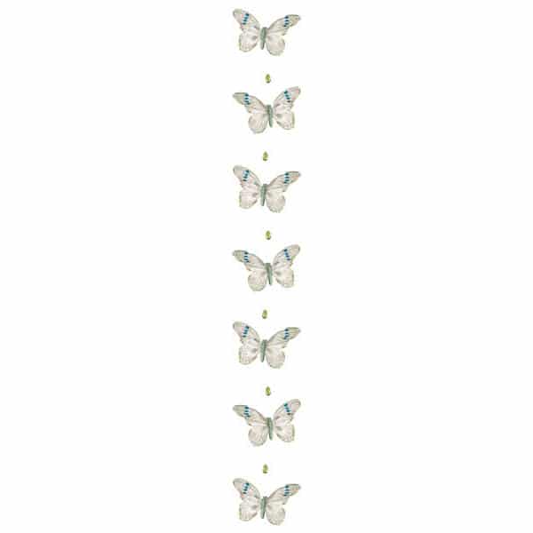 JΚ Home Décor - Γιρλάντα Πεταλούδα Λαχανί 15cm