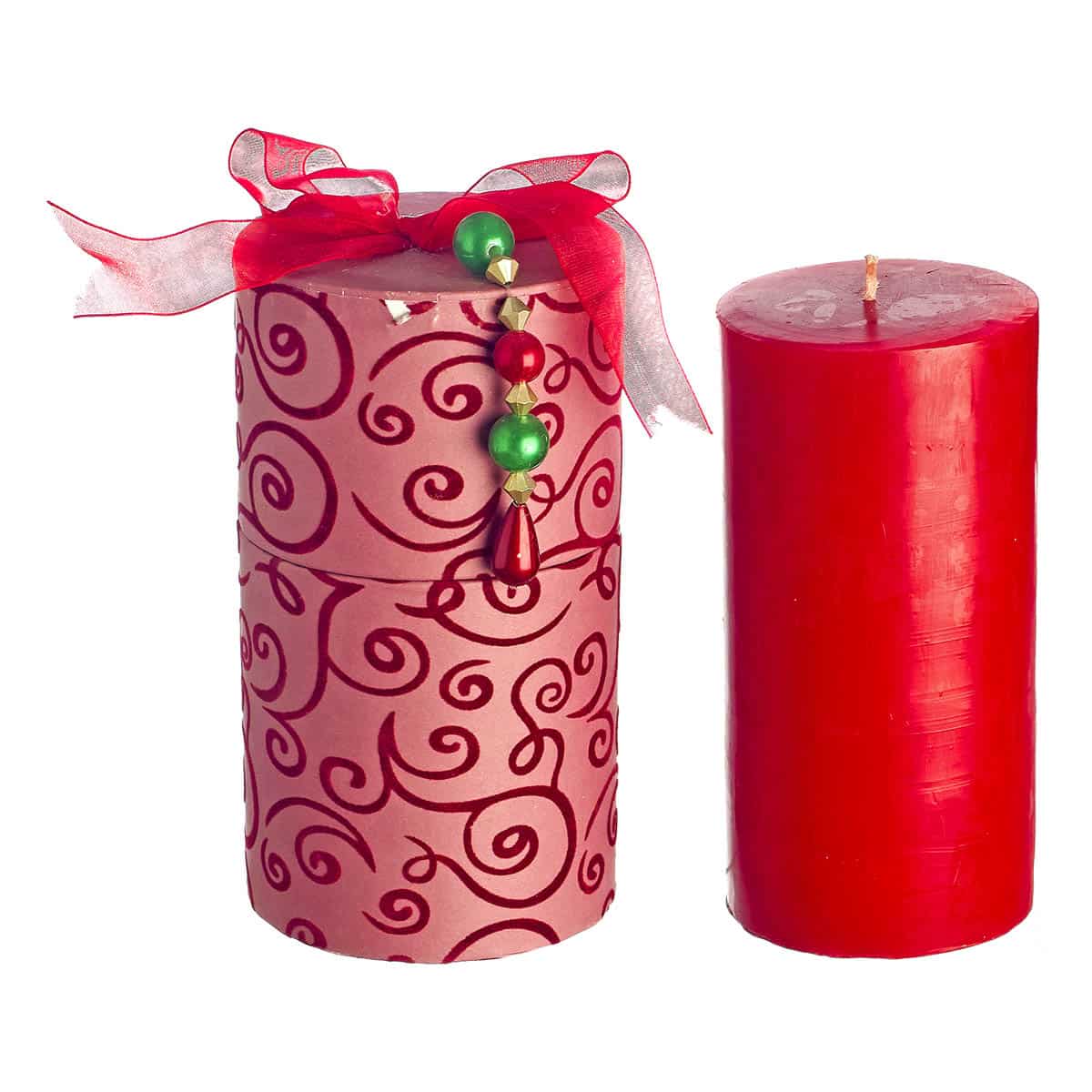 JΚ Home Décor - Κερί Κόκκινο σε Κουτί 15cm