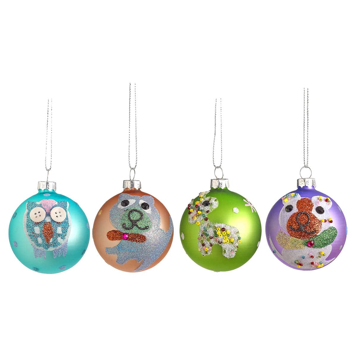 JΚ Home Décor - Μπάλες Γυάλινες Παιδικές 4Σχδ 6cm JΚ Home Décor - Μπάλες Γυάλινες Παιδικές 4Σχδ 6cm