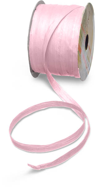 JΚ Home Décor - Κορδέλα Raffie Ροζ 30m