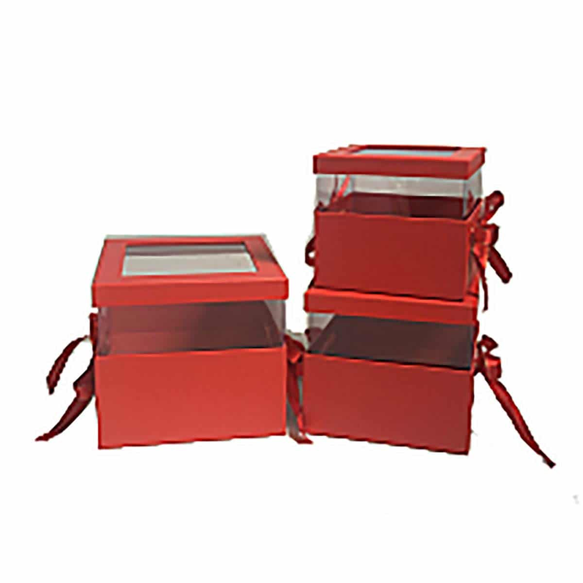 JΚ Home Décor - Κουτί Χάρτινο Τετράγωνο Κόκκινο S/3 JΚ Home Décor - Κουτί Χάρτινο Τετράγωνο Κόκκινο S/3