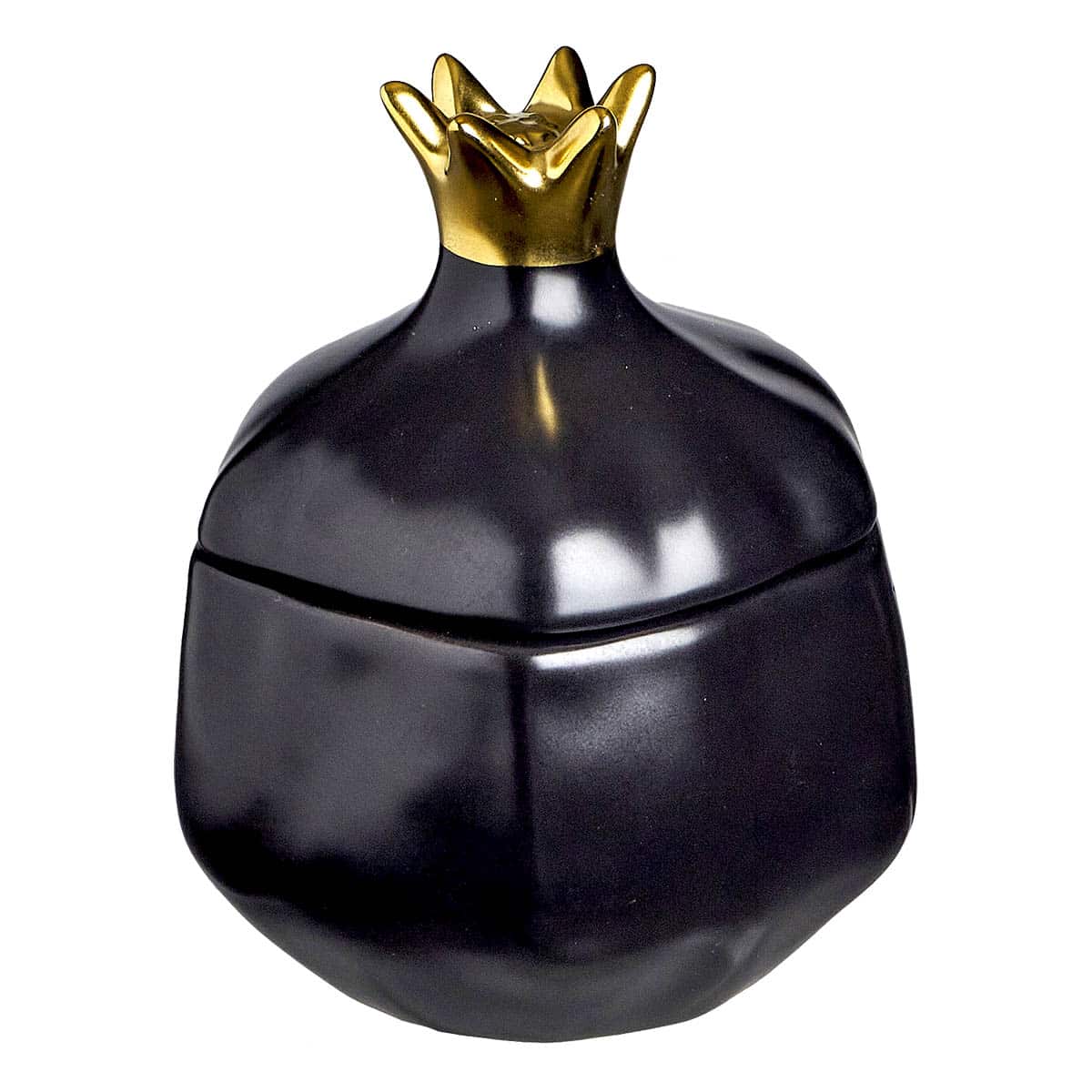 JΚ Home Décor - Ρόδι Κεραμικό Ανοιγόμενο Μαύρο 16x11cm JΚ Home Décor - Ρόδι Κεραμικό Ανοιγόμενο Μαύρο 16x11cm