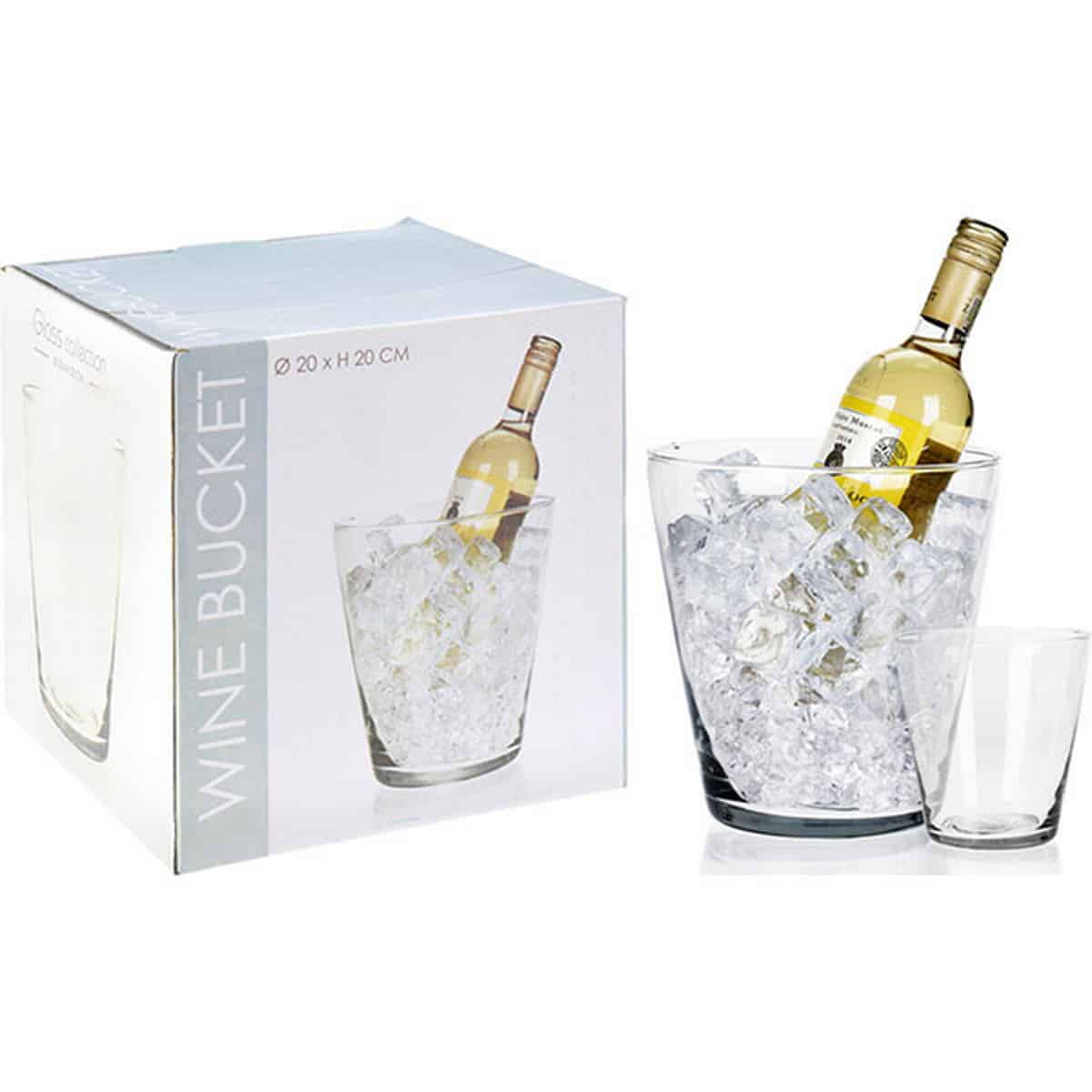 JΚ Home Décor - Παγοθήκη Γυάλινη 19.5x20cm