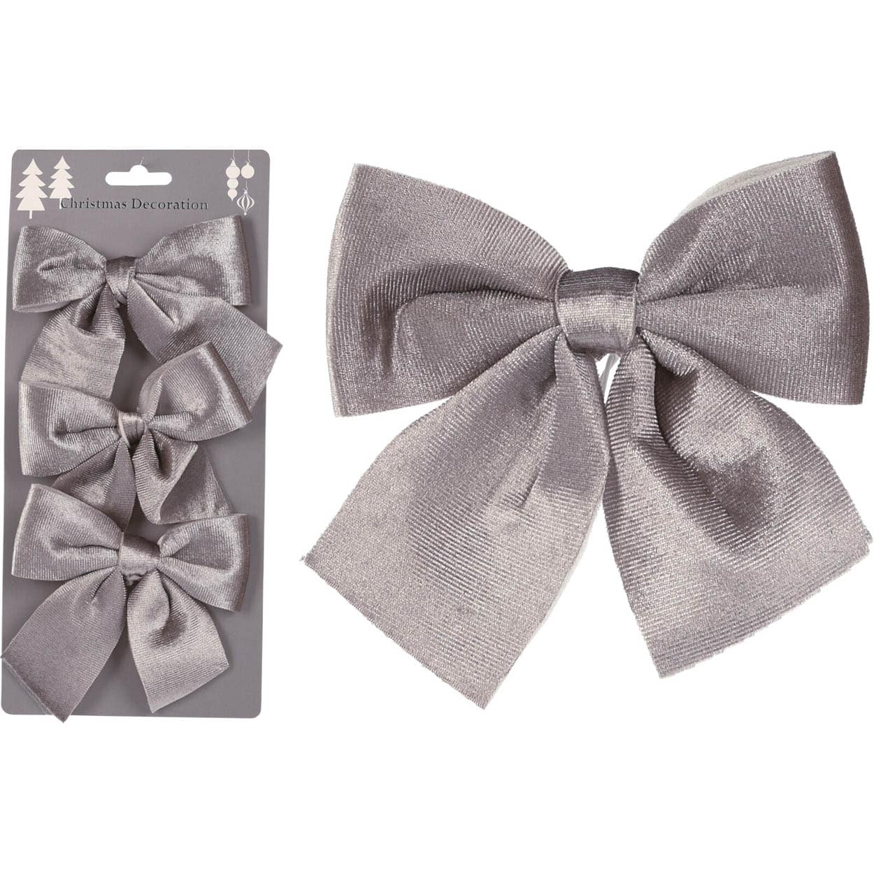 JΚ Home Décor - Φιογκάκι Βελούδο Ασημί S/3 10x24cm JΚ Home Décor - Φιογκάκι Βελούδο Ασημί S/3 10x24cm