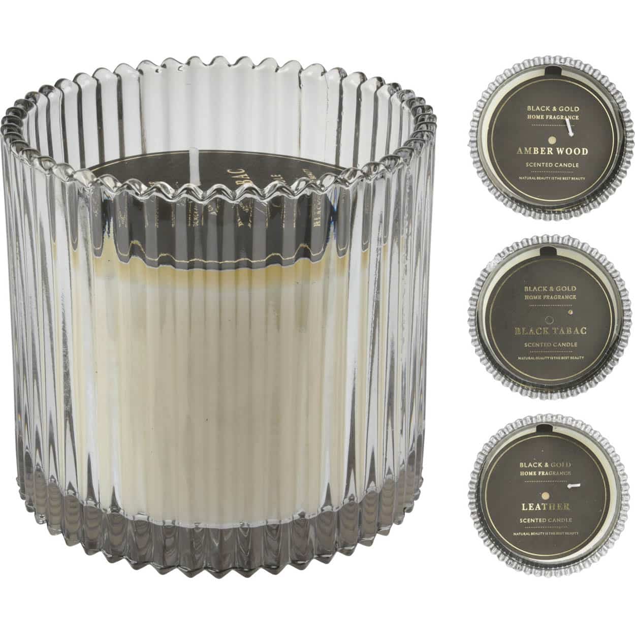JΚ Home Décor - Κερί Αρωματικό BlacΚ & Gold 3Σχδ JΚ Home Décor - Κερί Αρωματικό BlacΚ & Gold 3Σχδ