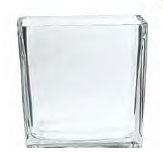 JK Home Décor - Κασπώ Κύβος από Γυαλί 8x8cm