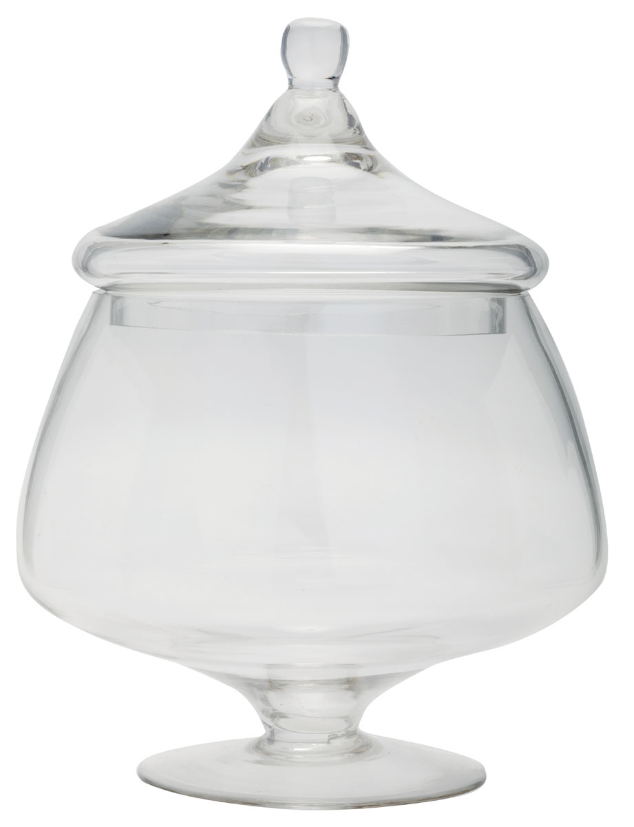 JΚ Home Décor - Γυάλα με Καπάκι & Βάση 32cm