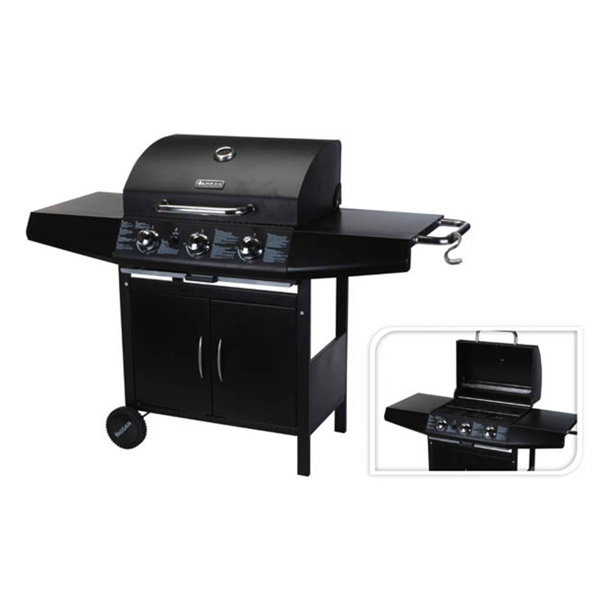 JΚ Home Décor - BBQ Αερίου με 3 Καυστήρες