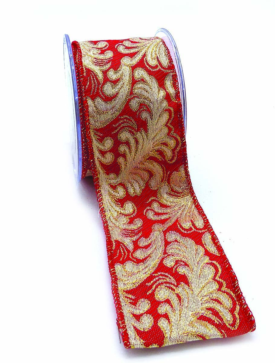 JΚ Home Décor - Κορδέλα Κόκκινη Yarn Zakar 6.7cmX4.5m