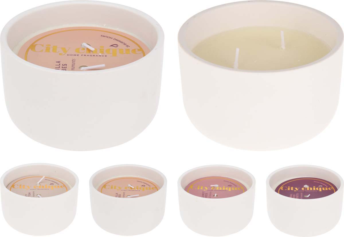 JK Home Décor - Κερί Αρωματικό σε Πήλινο 12x7cm 4Σχδ