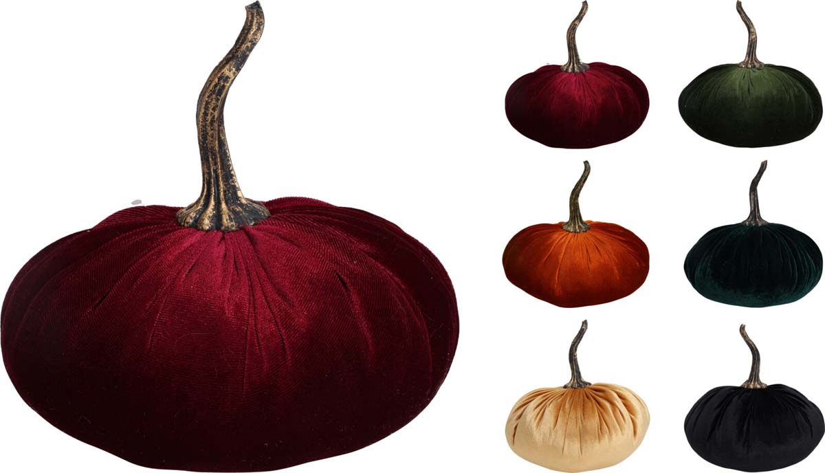 JK Home Décor - Κολοκύθα από Ύφασμα 20x22cm 6Σχδ
