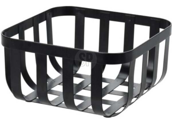 JK Home Décor - Φρουτιέρα από Μέταλλο Μαύρο 19.5x9.5cm