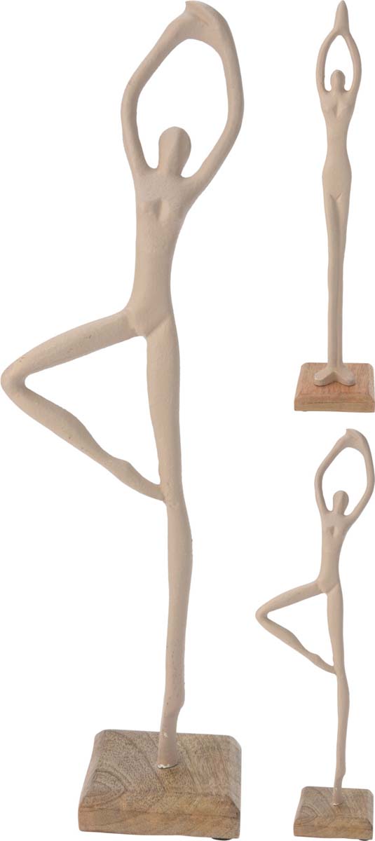 JK Home Décor - Αγαλμα από Αλουμίνιο 36cm 2Σχδ