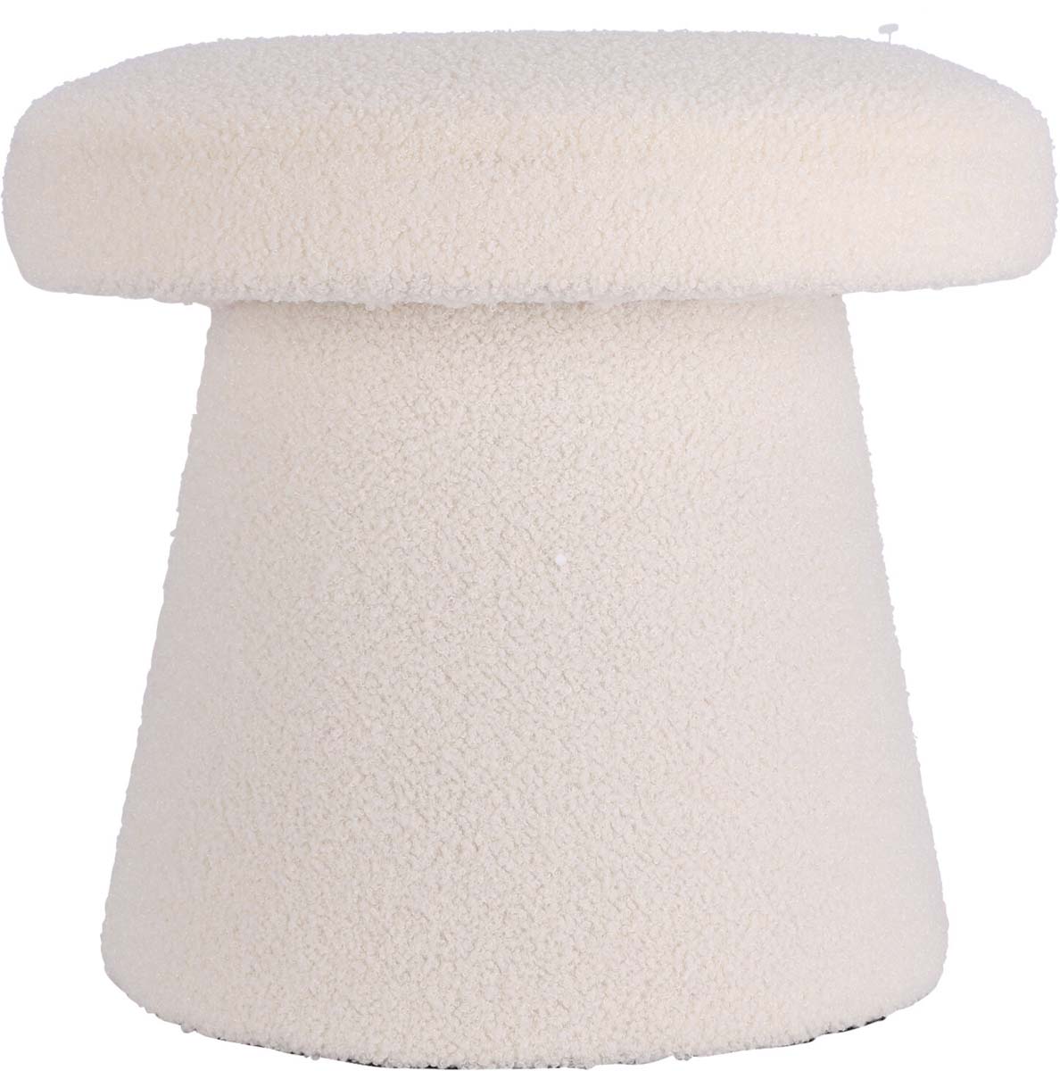 JK Home Décor - Σκαμπώ Μανιτάρι Λευκό Πρόβατο 43cm