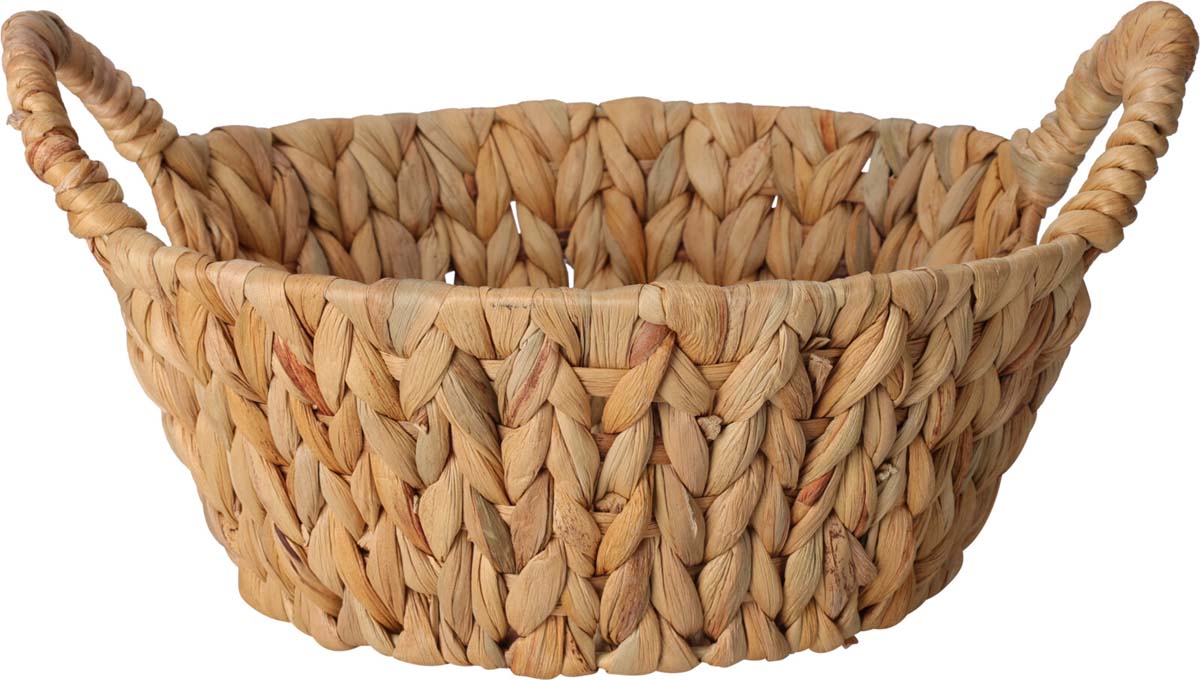 BASKET ROUND WITH HANDLES