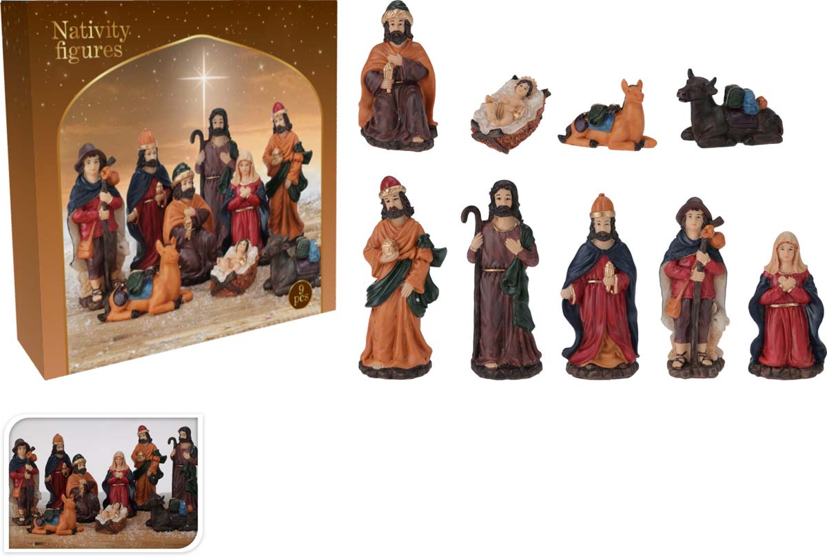 JK Home Décor - Φιγούρες Φάτνης Πολυρεζίν 7-15cm S/9