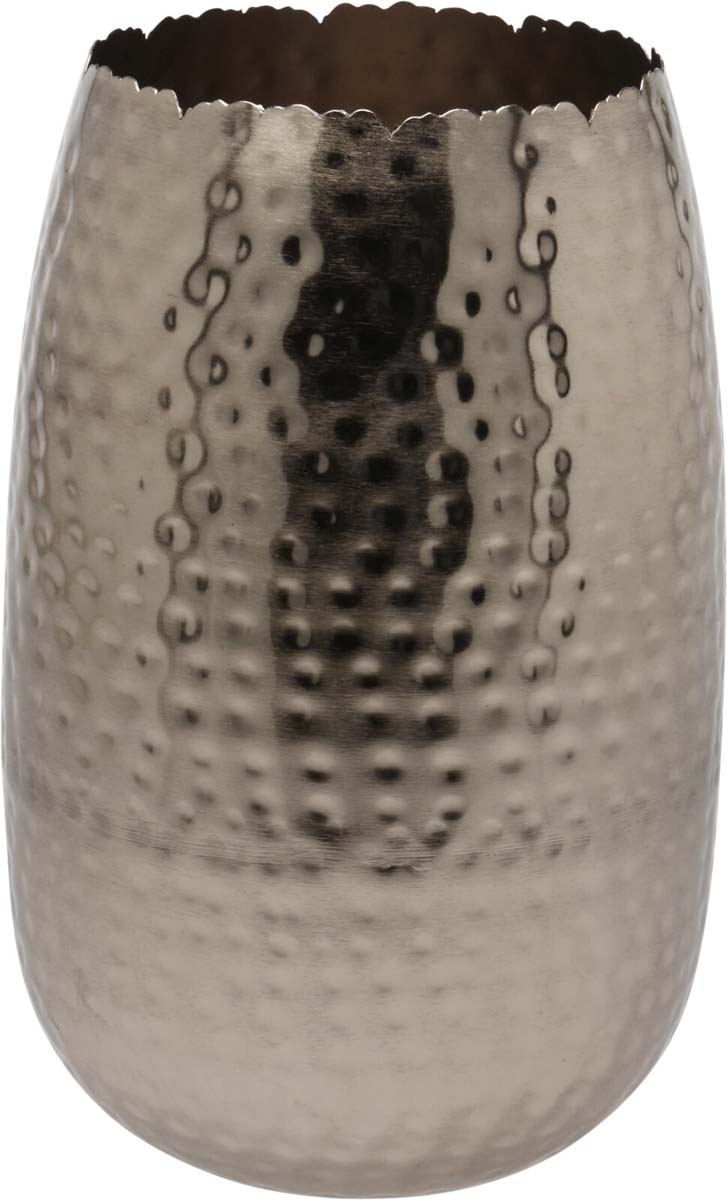 JK Home Décor - Βάζο από Μέταλλο Ασημί 18x29cm