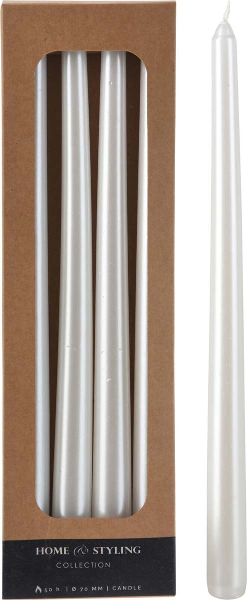 JK Home Décor - Κεριά Δείπνου Κόκκινο 30cm S/4