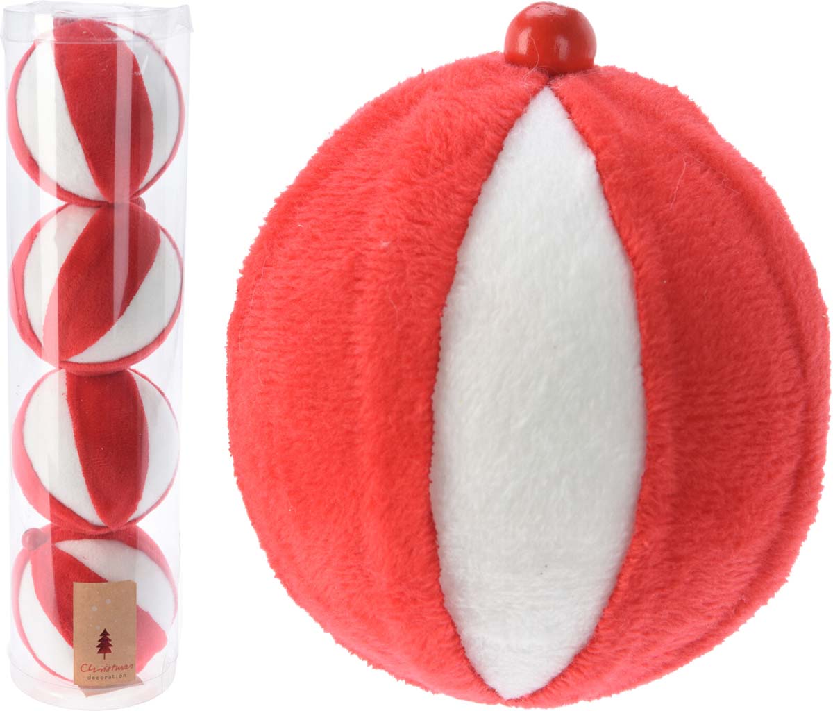 JK Home Décor - Μπάλα Ζαχαρωτό 8cm S/4