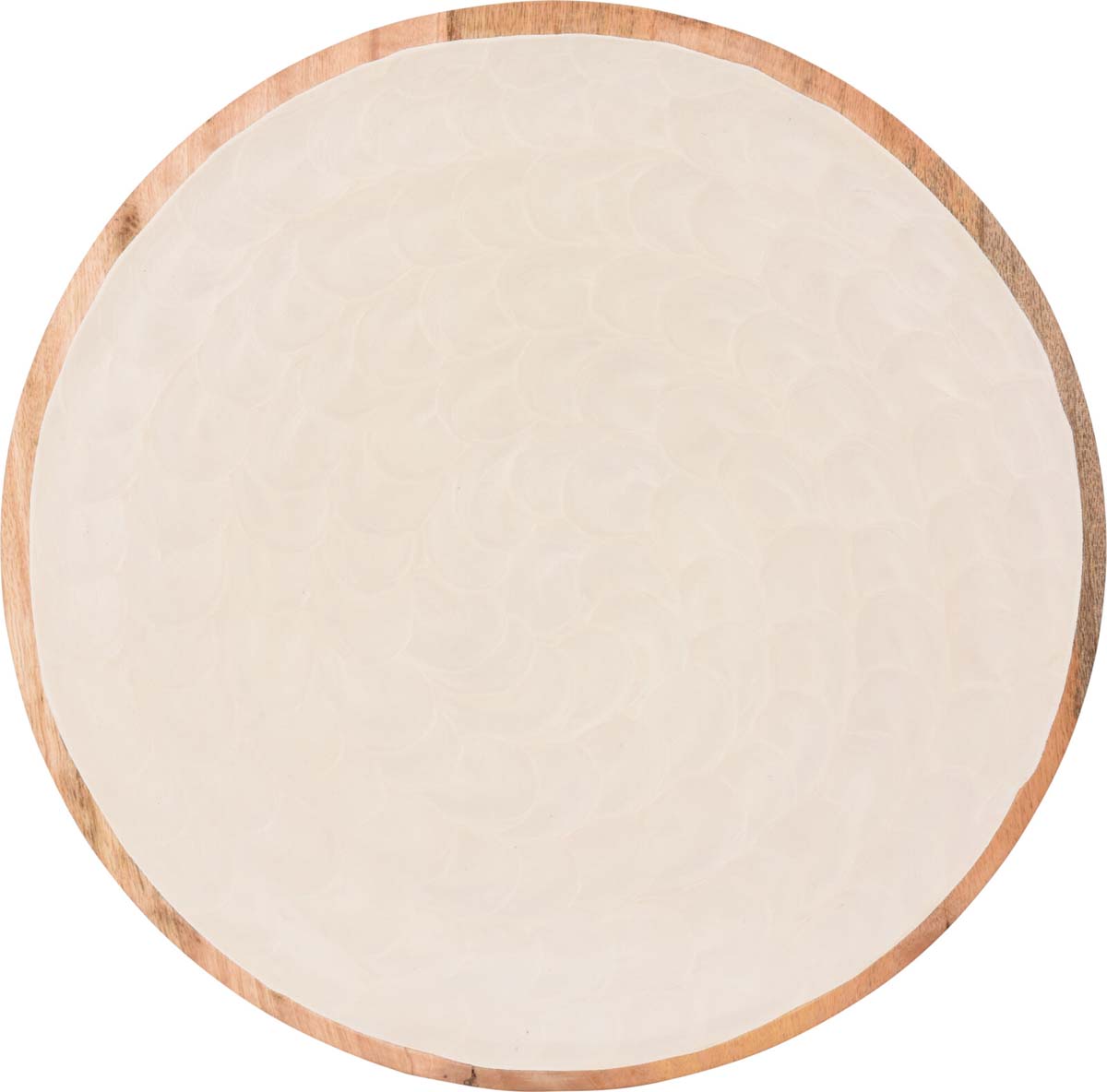 JK Home Décor - Πιάτο Mango Wood Φυσικό 38cm