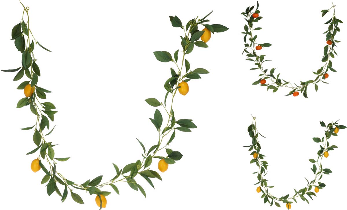 JK Home Décor - Γιρλάντα με Φρούτα 12x180cm 2Σχδ