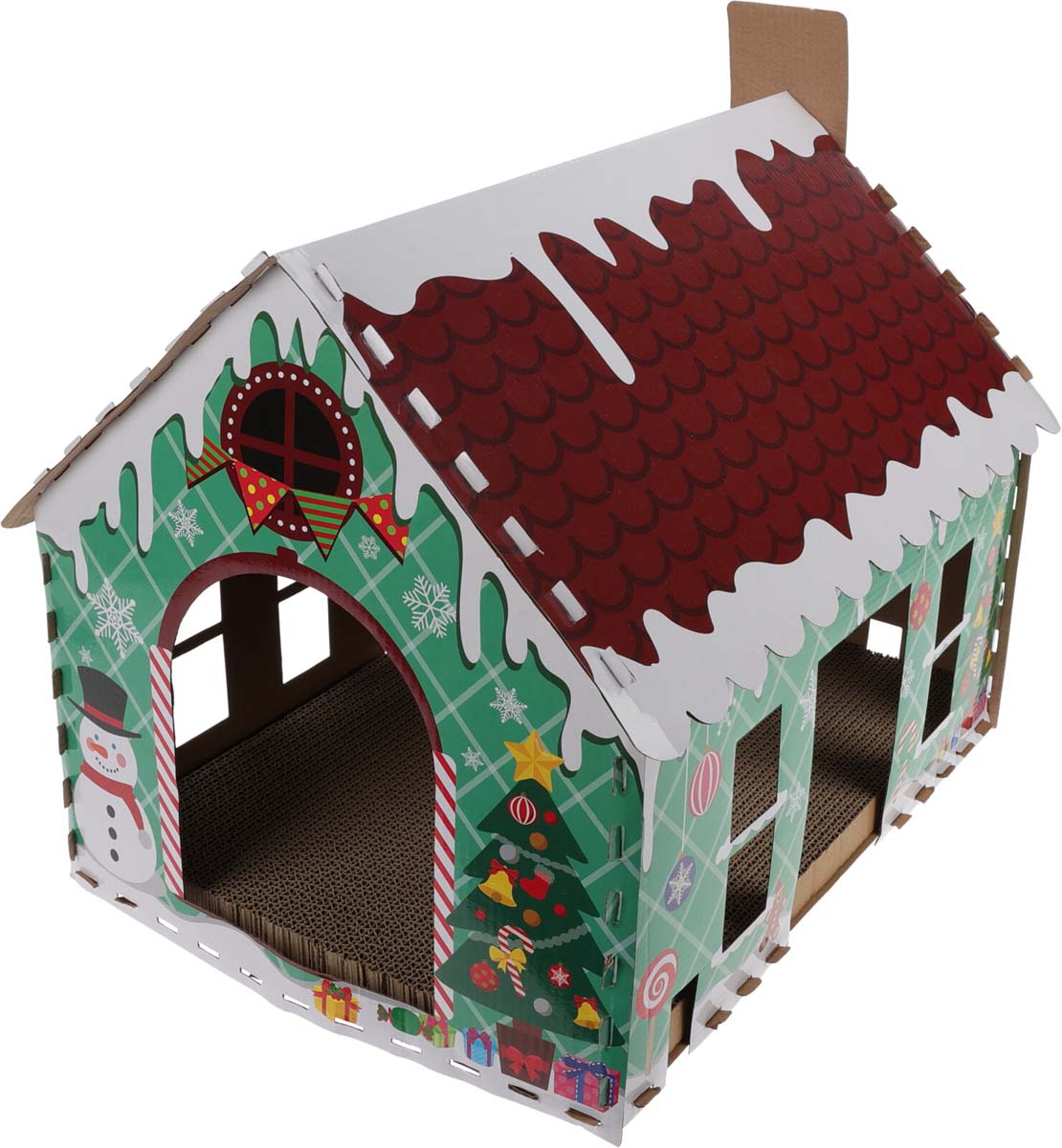 JΚ Home Décor - Σπίτι Γάτας Χάρτινο 43x41x33cm