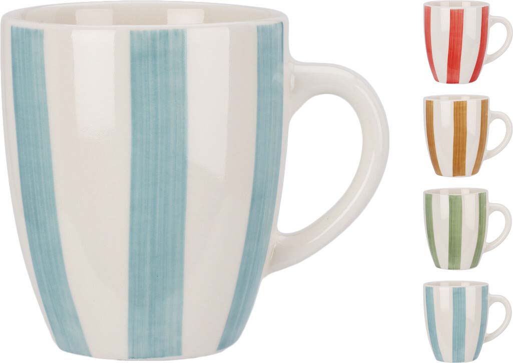 JK Home Décor - Κούπα Κεραμική 340ml 9x10cm 4Σχδ