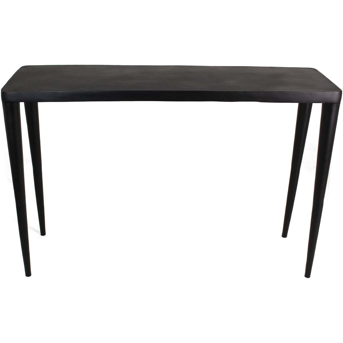 JΚ Home Décor - Βοηθητικό Τραπέζι Αλουμινίου Μαύρο 100x30x65cm