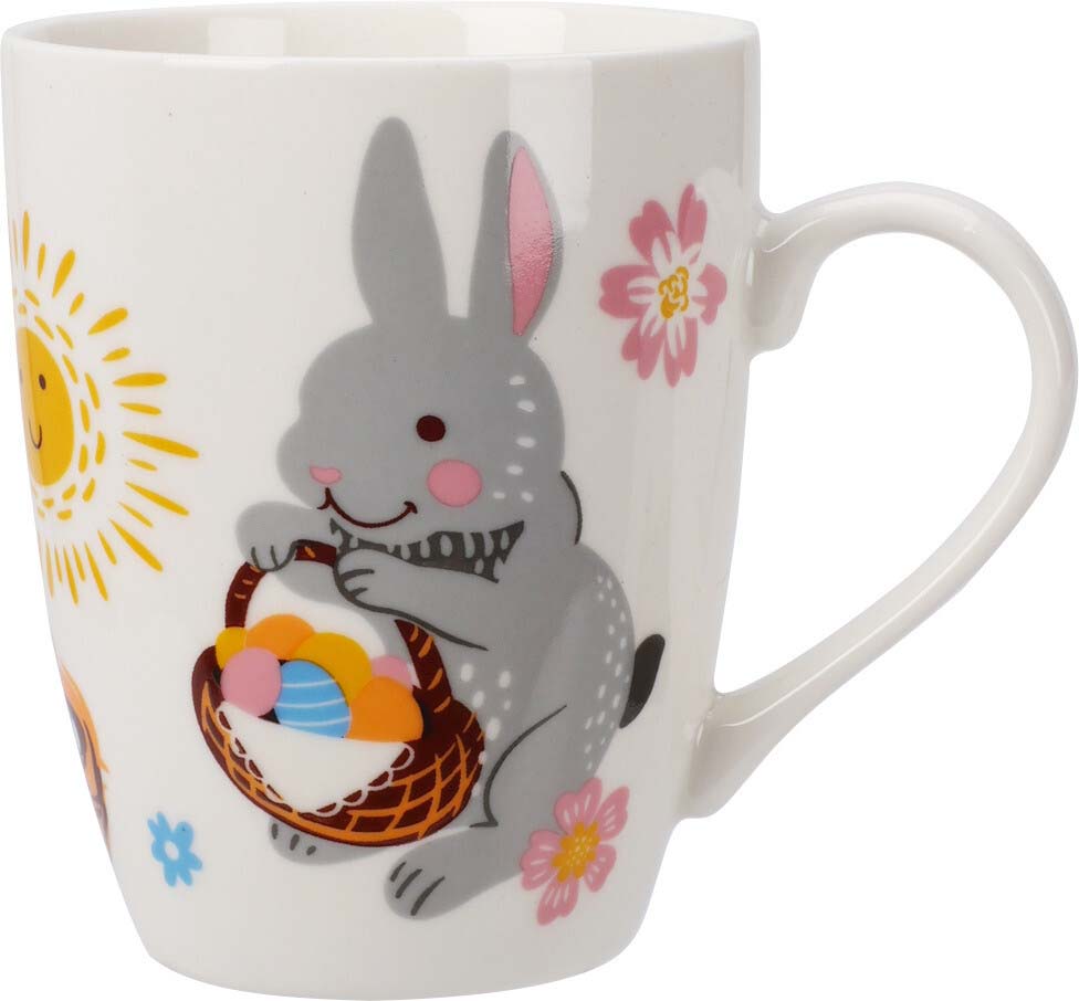 JK Home Décor - Κούπα με Κουνελάκι Πορσελάνη 340ml 9x10cm