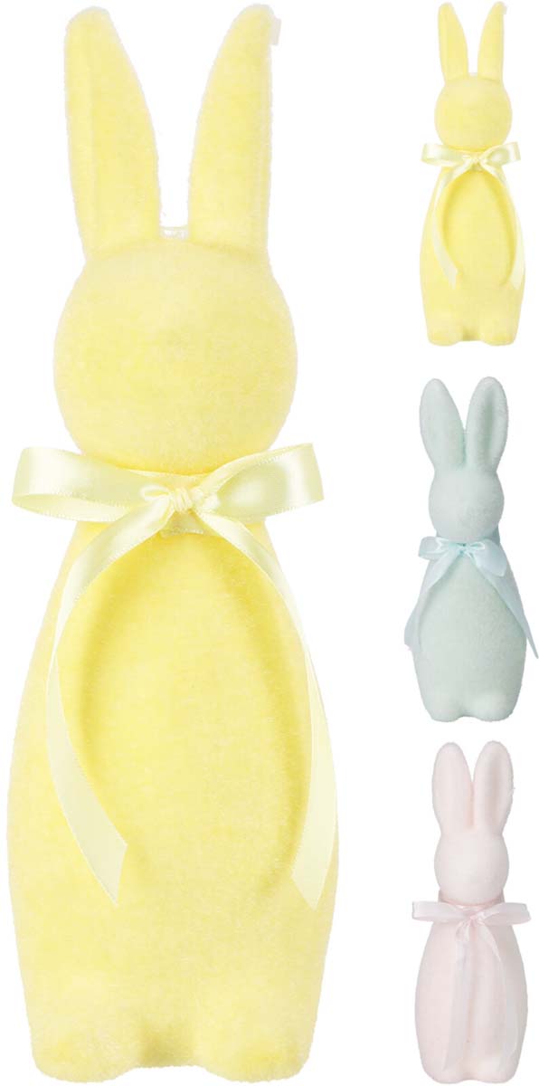 JK Home Décor - Λαγός Flocked 8x20.5cm 3Σχδ