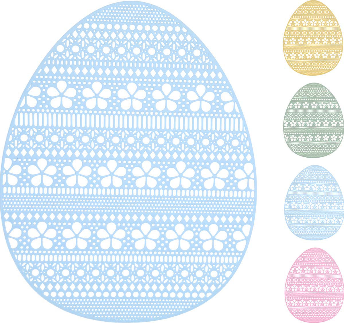 JK Home Décor - Σουπλά Αυγό Πλαστικό 40x31cm 4Σχδ